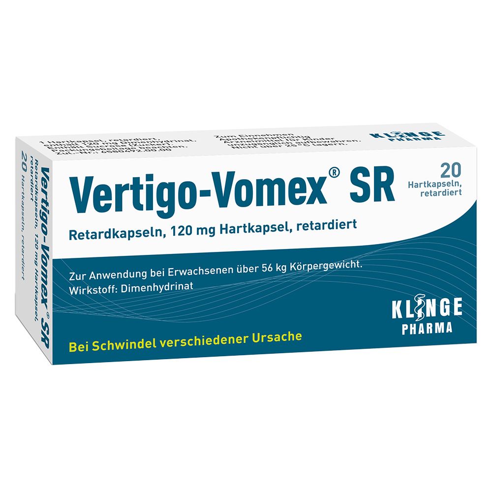 Vertigo-Vomex SR Retardkapseln 어지러움 완화 20정
