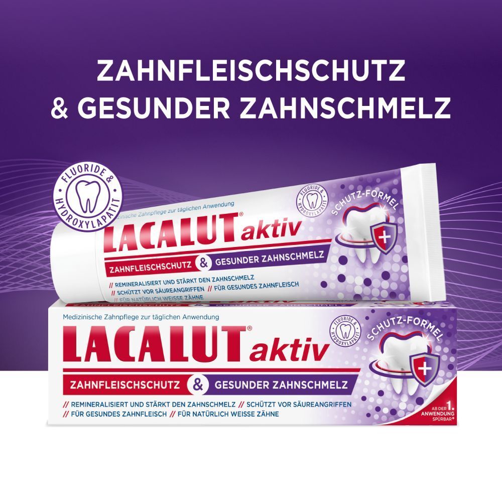 Lacalut 라카루트 액티브 잇몸보호 및 풀 에나멜 75ml