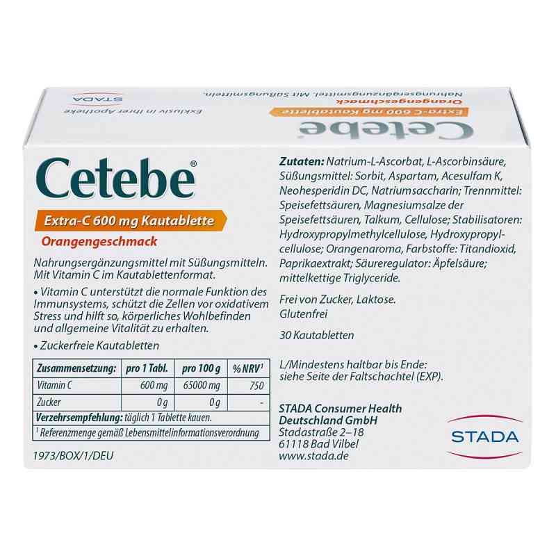 CETEBE 독일 세테베 Cetebe Extra-C 엑스트라 비타민C 600mg 30정