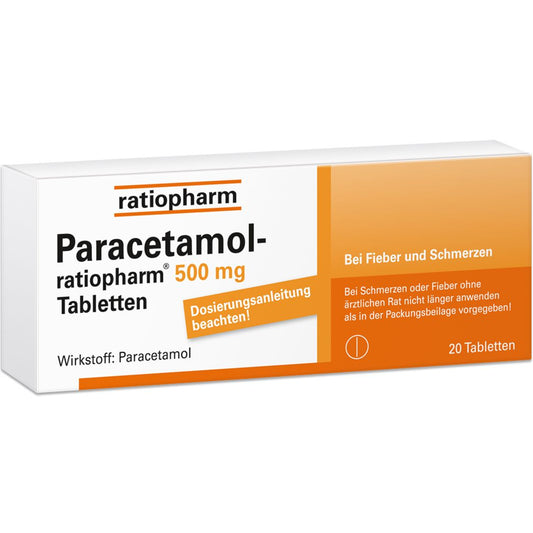 ratiopharm 파라세라몰 라티오팜 500mg 20정