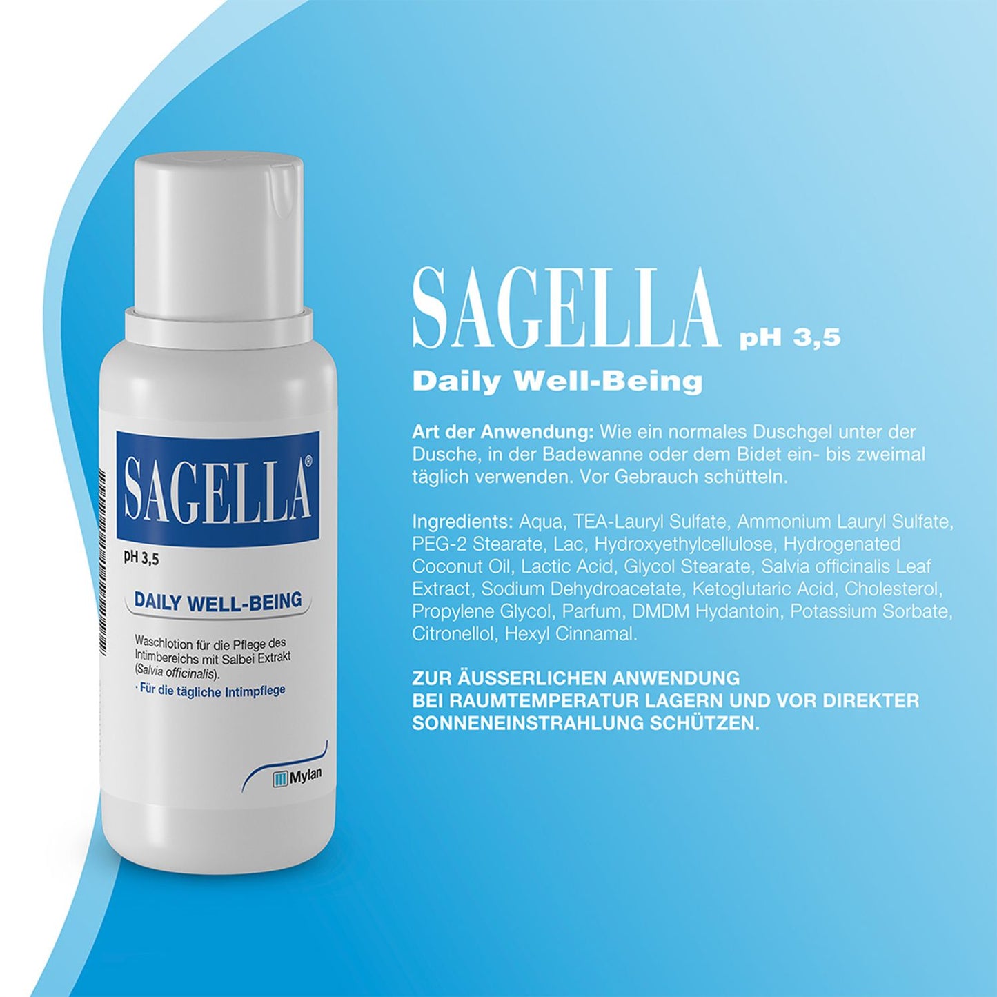 SAGELLA 자겔라 pH 3.5 데일리 웰빙 워시 로션 500ml