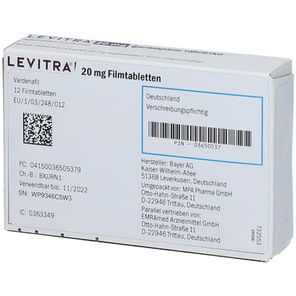 LEVITRA 레비트라 20mg 12정