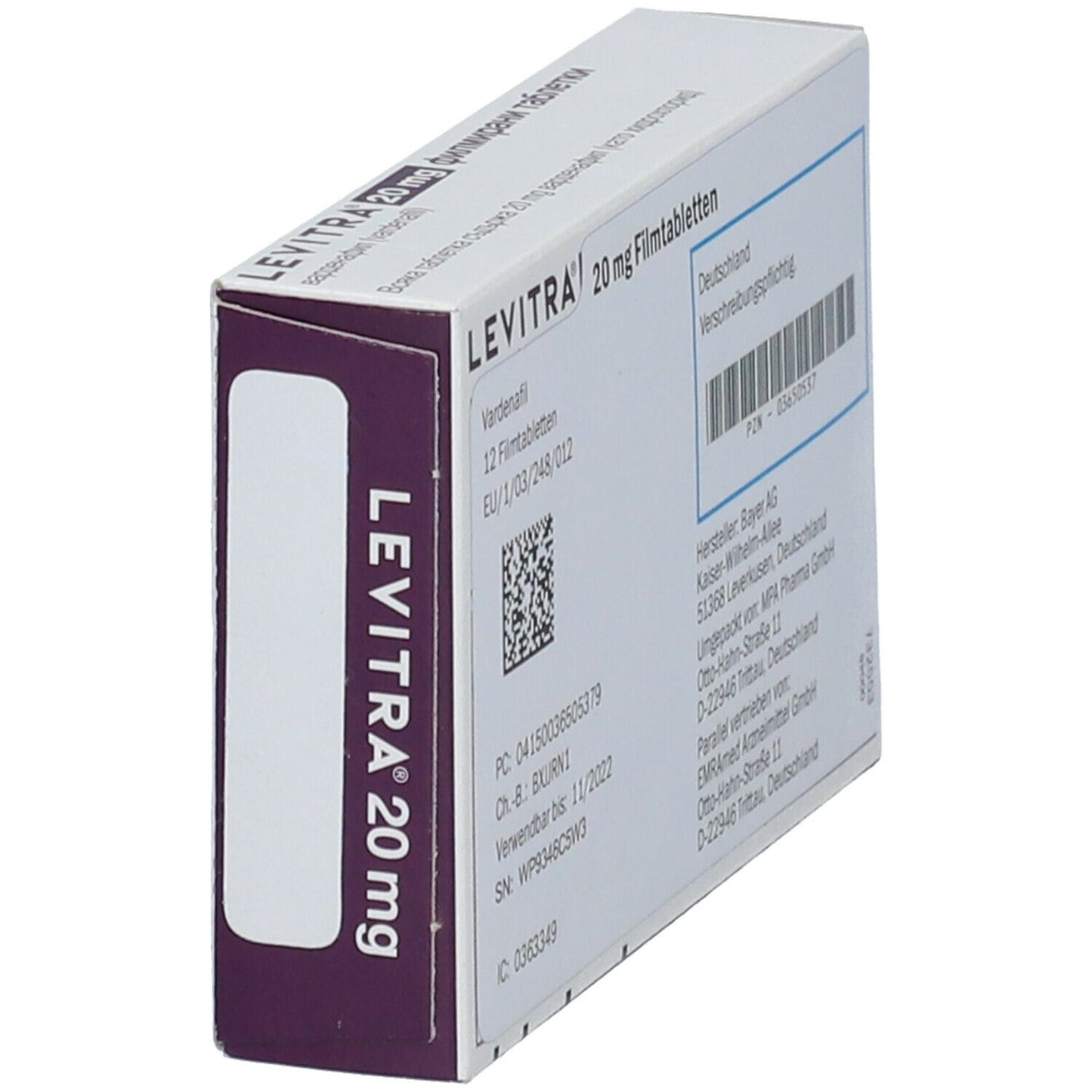 LEVITRA 레비트라 20mg 12정
