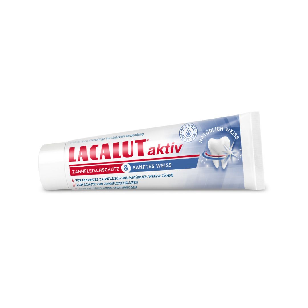 Lacalut 라카루트 액티브 잇몸보호 및 화이트닝 치약 75ml