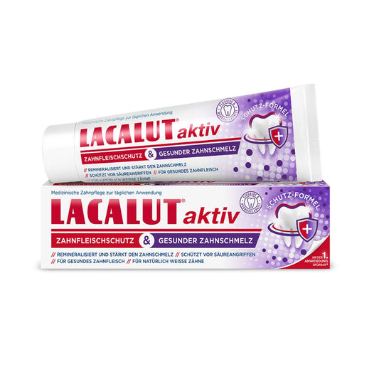 Lacalut 라카루트 액티브 잇몸보호 및 풀 에나멜 75ml