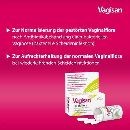 VAGISAN 바기산 ProbioFlora 유산균 질 캡슐 8개입