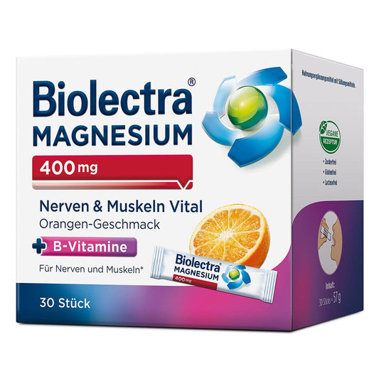 BIOLECTRA 바이오렉트라 마그네슘 400mg 울트라 다이렉트 30포