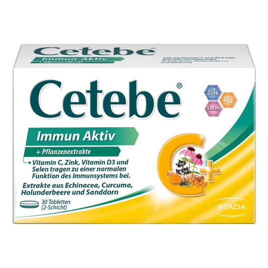 CETEBE 세테베 이뮨 엑티브 + 식물성 추출물 30정