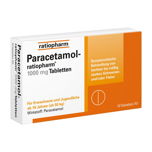 ratiopharm 파라세라몰 라티오팜 1000mg 10정